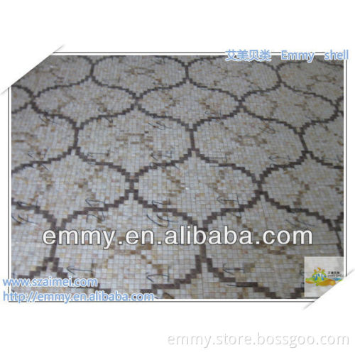 Art mosaic painting mixed design freshwater shell mosaic tiles